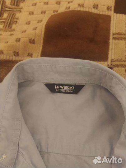 Рубашка школьная для мальчика 116-122р