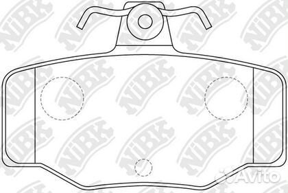 Тормозные колодки задние Nissan Primera P11 1995