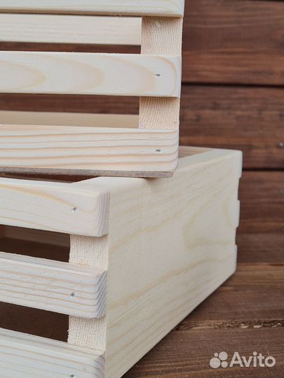 Набор деревянных ящиков