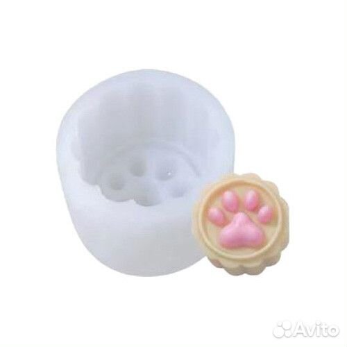 Силиконовая форма для свечей Лапка №12