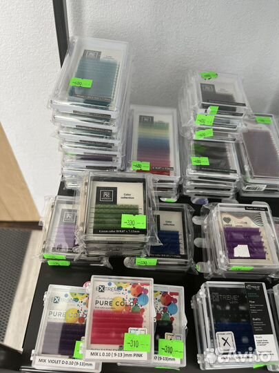 Ресницы для наращивания цветные