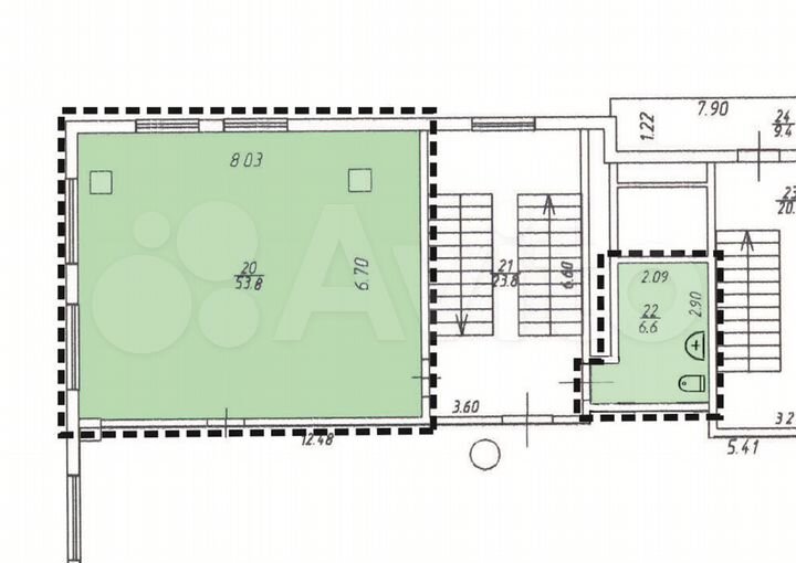Офисное помещение от собственника, 57 м²