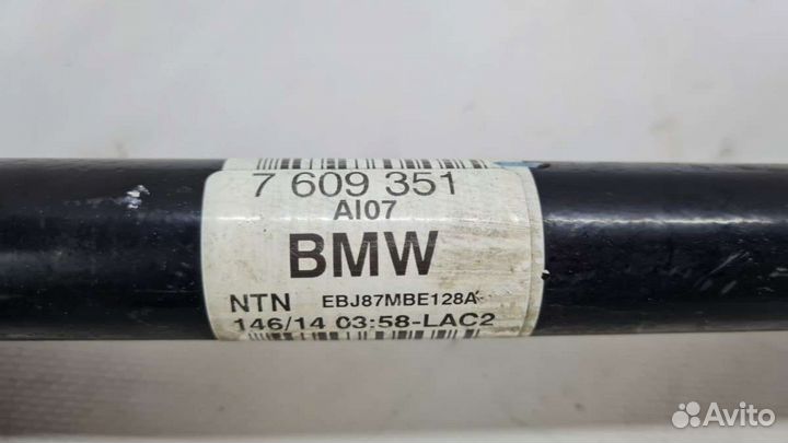 Полуось задняя (приводной вал, ШРУС) 7609351 BMW 3 F30/F31/GT F34 2.0 Бензин