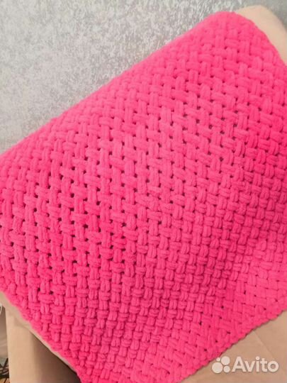 Плед детский вязаный ручная работа