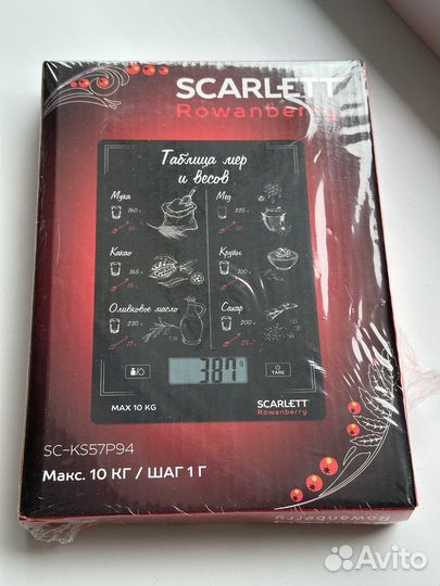 Scarlett Электронные кухонные весы SC-KS57P94