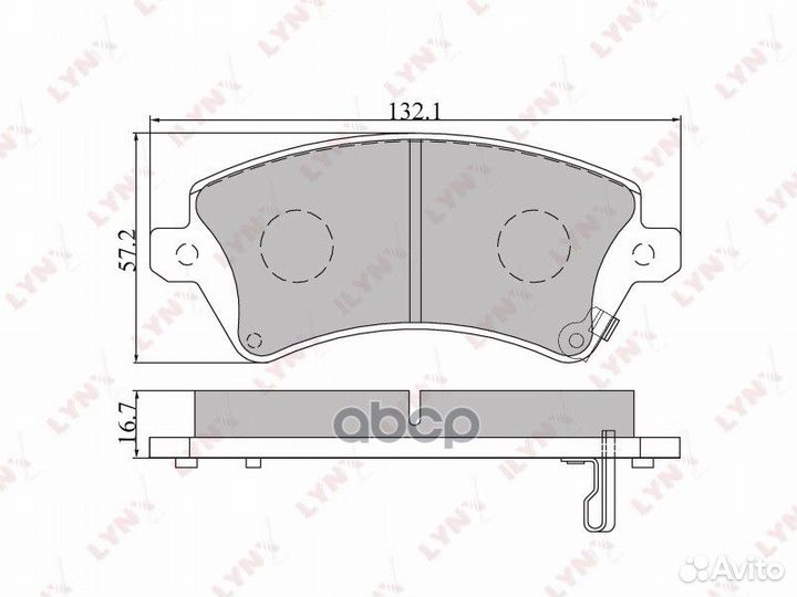 Колодки тормозные пер toyota corolla (UK) 1.4-2
