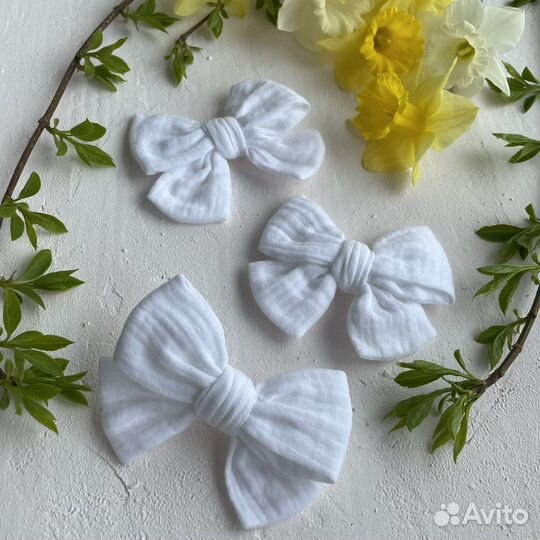 Бантики хлопковые