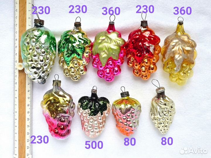 Елочные игрушки СССР, ГДР и прочие 11