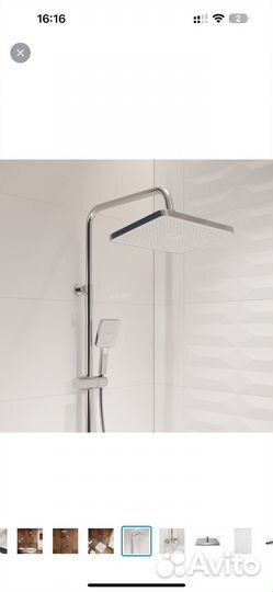 Душевая стойка stworki Готланд W1H303-C хром