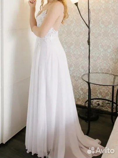 Свадебное платье/ на выпускной платье 44-46