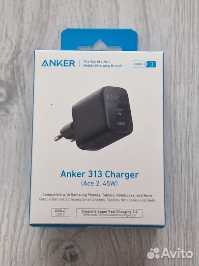 Зарядное устройство Anker 313 Ace 2 на 45W