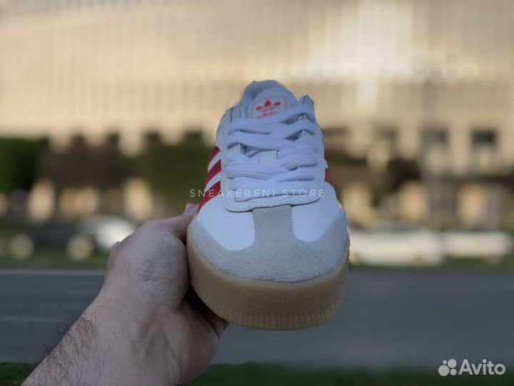 Кроссовки Adidas Samba Rose White Red