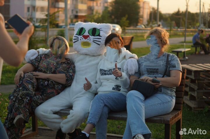 Ростовая кукла кошка Снежка