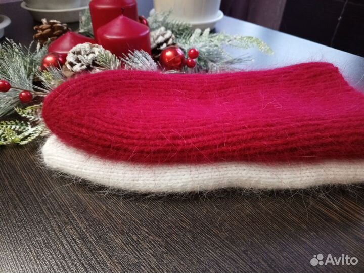 Вязаные шапки из пуха норки