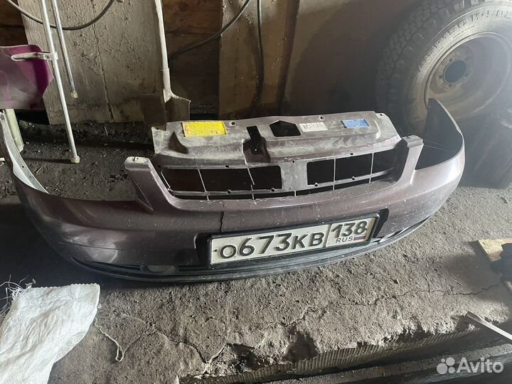 Бампер задний priora 1