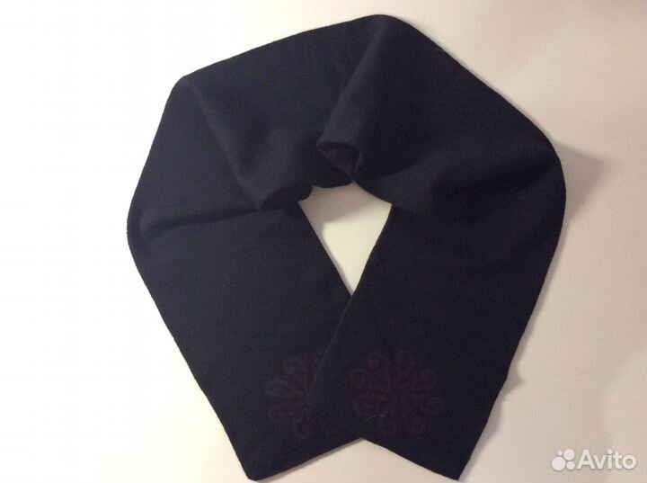 Двухцветный вязаный уютный шарф, арт 320