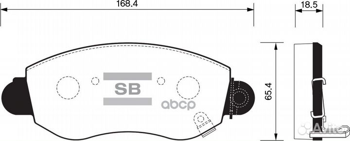 Запчасть SP1275 Sangsin brake