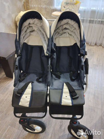 Коляска 2 в 1 Mikado для двойни