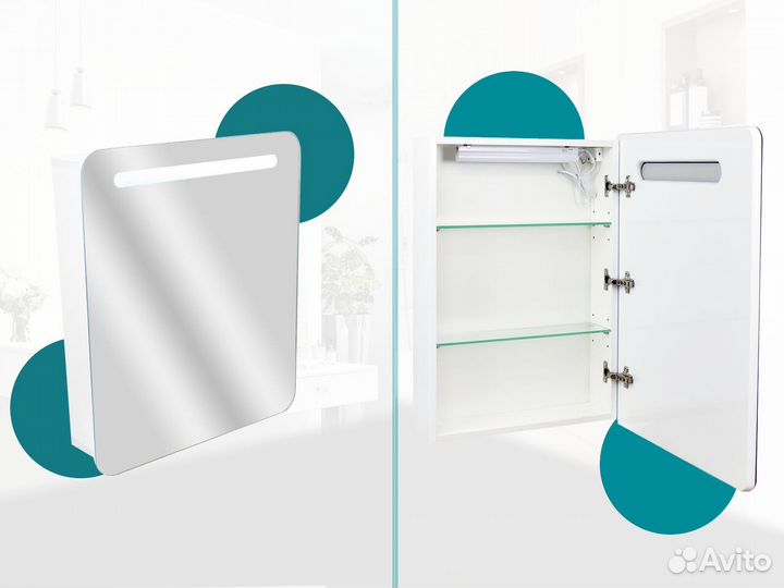 Зеркальный шкаф в ванну