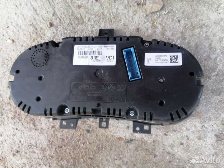 Щиток приборов шкода фабия