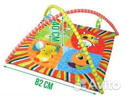 Мягкий коврик с дугами+5 погремушек