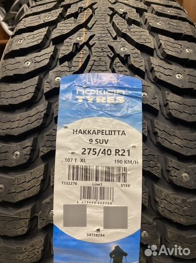 Nokian Tyres Hakkapeliitta 9 SUV 275/40 R21 107T