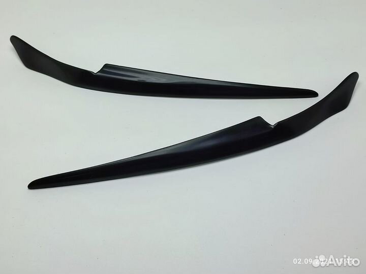 Реснички на фары lancer X под покраску