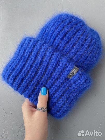 Комплект шапка и варежки