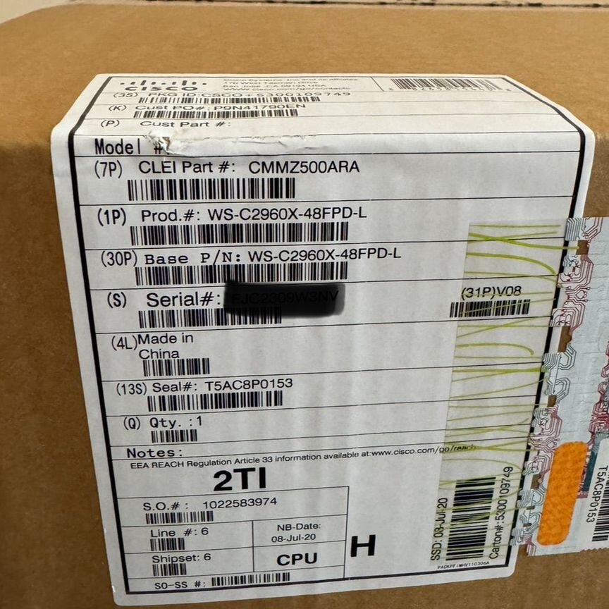 [WS-C2960RX-48FPD-L] Коммутатор Cisco Ws-C2960rx-48fpd-L