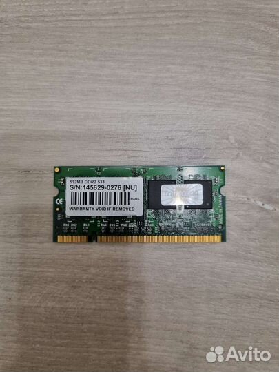 Модуль памяти Transcend sodimm DDR2 512 Мб