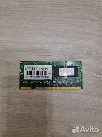Модуль памяти Transcend sodimm DDR2 512 Мб