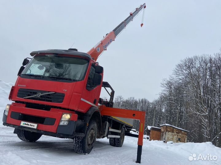 Бортовой грузовик Volvo FE с КМУ Kanglim, 2013