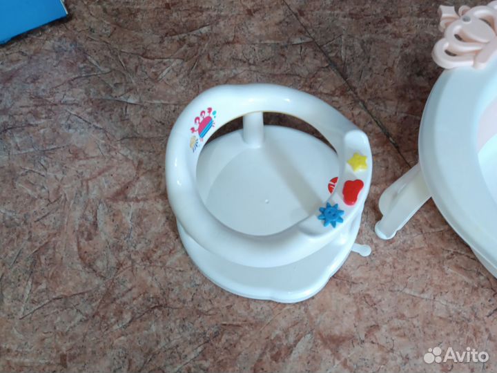 Детская ванночка для купания+стульчик для купания