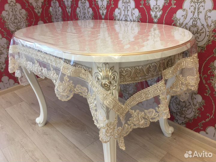 Скатерть силикон с кружевом разные размеры