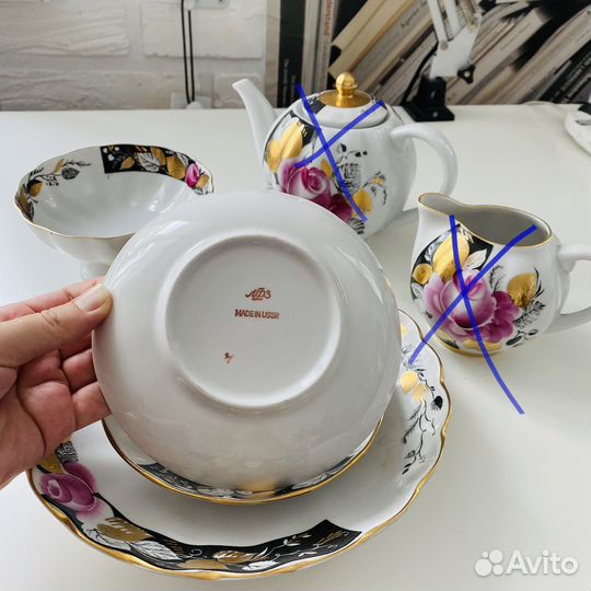 Чайный сервиз Дулева лфз роза