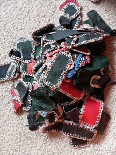 Кусочки натуральной кожи