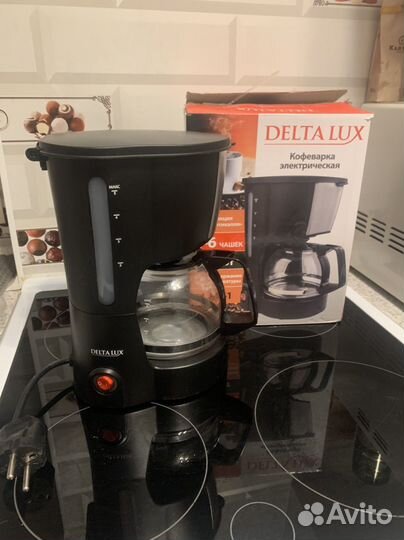 Кофеварка капельная delta lux
