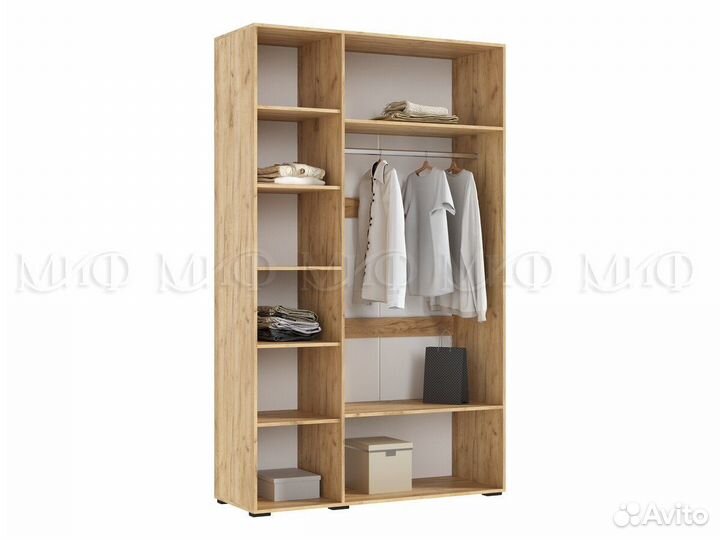 Шкаф 3-дверный 1,35м Флэш в ассорт