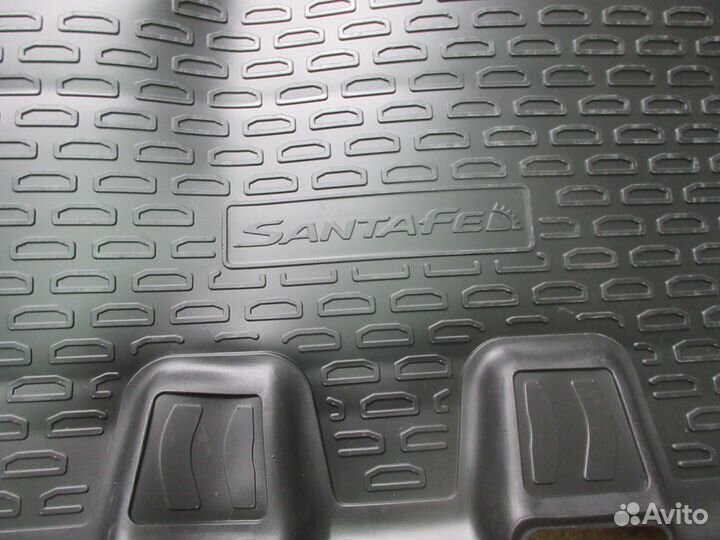Коврики салона hyundai Santafe резиновы 18- (7-м
