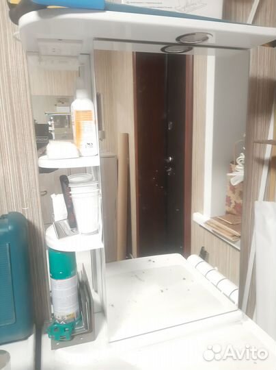 Тумба для ванной с зеркалом бу