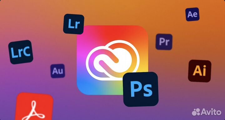 Adobe Creative Cloud 2 года подписка