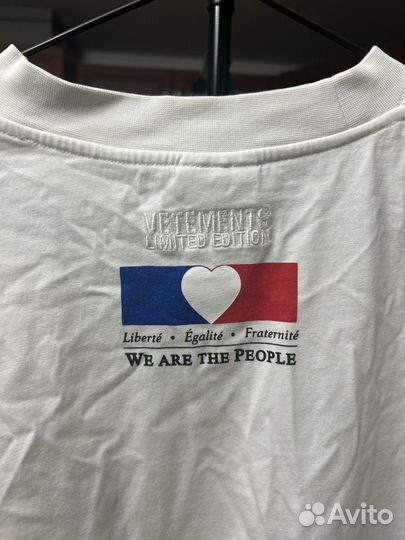 Футболка vetements france paris оригинал