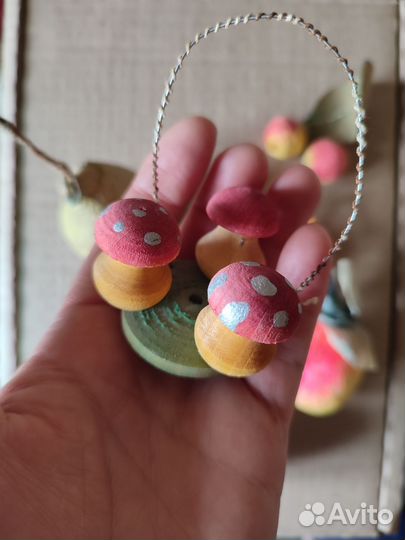 Ватные елочные игрушки СССР