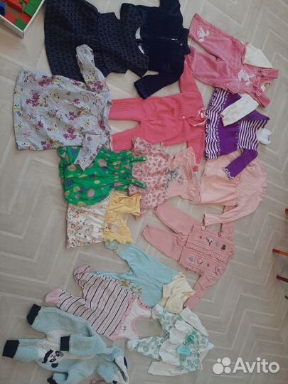 Детские вещи пакетом для девочек до 2 лет