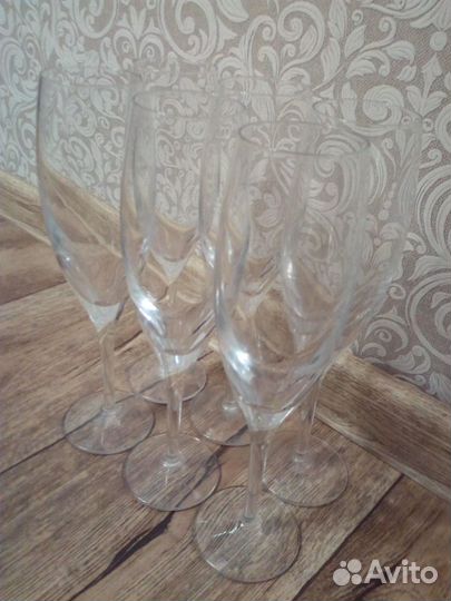 Бокалы для шампанского стекло