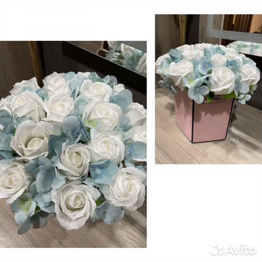 Букет из мыльных роз