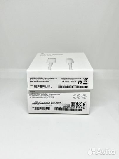 Зарядка Apple 20W + провод (новые)