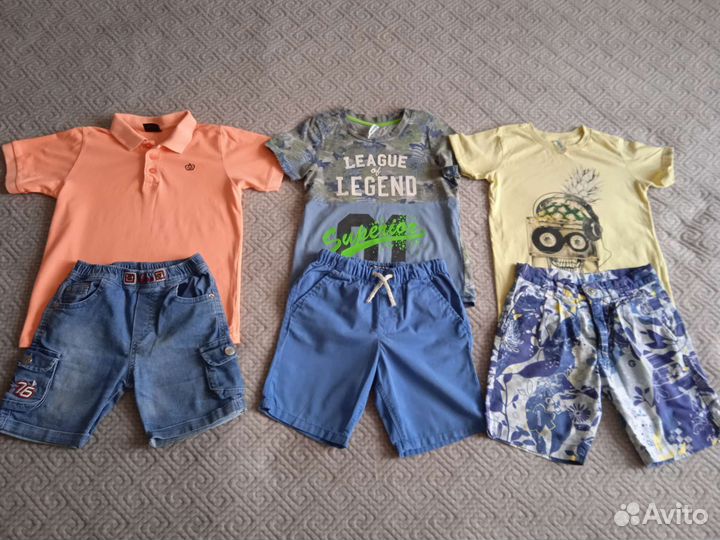 Большой пакет одежды на мальчика 116-122