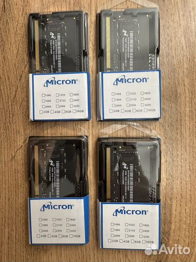 Озу sodimm ddr4 16gb 3200 новая micron