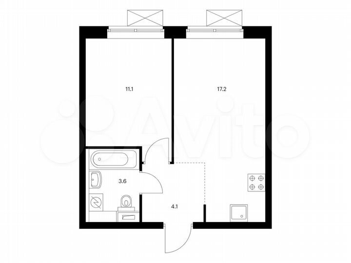 1-к. квартира, 36 м², 10/33 эт.